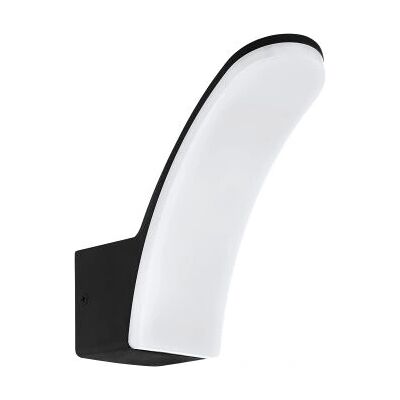 Eglo Fiumicino Lampada Esterno a Parete LED - IP44, 11W, Bianco & Nero - Applique Eglo Fiumicino Lampada Esterno a Parete LED - IP44, 11W, Bianco & Nero - Applique