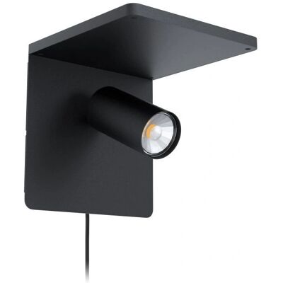 Eglo CIGLIE Schwarze Wireless Charging GU10 Wandleuchte Eglo CIGLIE Schwarze Wireless Charging GU10 Wandleuchte