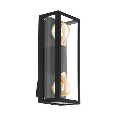 Eglo Alamonte 1 Black Outdoor Wall Light - IP44 Eglo Alamonte 1 Black Outdoor Wall Light - IP44