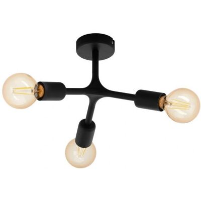 Lampada a soffitto EGLO Bocadella 1 - 3 luci, Nero Lampada a soffitto EGLO Bocadella 1 - 3 luci, Nero