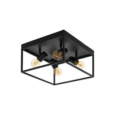 Eglo Silentina Black Ceiling Light - 40W E27 Eglo Silentina Black Ceiling Light - 40W E27