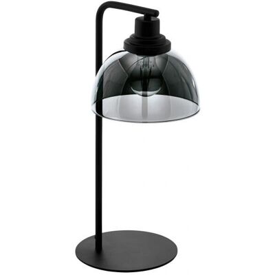 Lámpara de mesa Eglo Beleser 98386 negra con pantalla de vidrio Lámpara de mesa Eglo Beleser 98386 negra con pantalla de vidrio