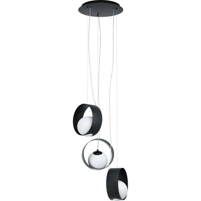 Lampa sufitowa EGLO CAMARGO - Czarna/Biała - 3-flame, 35cm Lampa sufitowa EGLO CAMARGO - Czarna/Biała - 3-flame, 35cm