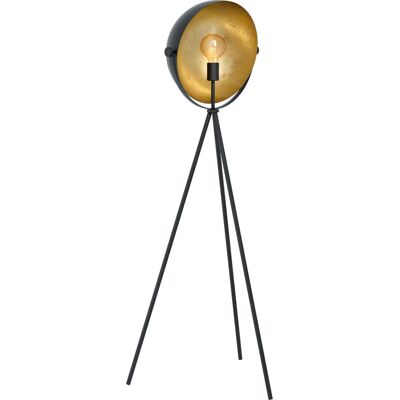 Eglo Darnius Stehlampe - Verstellbarer Spot - Schwarz & Gold - 142cm Eglo Darnius Stehlampe - Verstellbarer Spot - Schwarz & Gold - 142cm