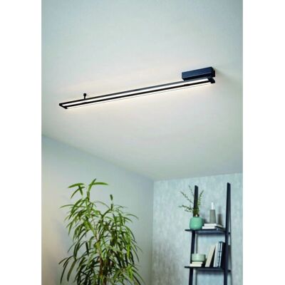 Lámpara de Techo LED Eglo Amontillado - Blanco y Negro - 27W 116cm Lámpara de Techo LED Eglo Amontillado - Blanco y Negro - 27W 116cm