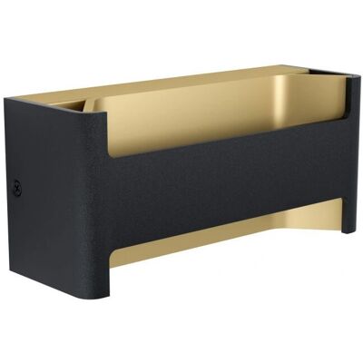 Eglo Feloniche Black and Gold LED Wall Light - 10W, 22×10 cm Eglo Feloniche Black and Gold LED Wall Light - 10W, 22×10 cm