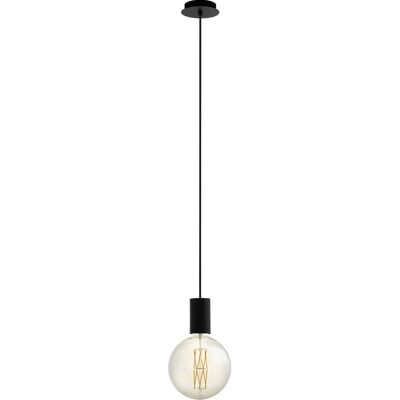 Eglo Pozueta Schwarze Pendelleuchte - E27, 60W, 110cm - Beleuchtung Eglo Pozueta Schwarze Pendelleuchte - E27, 60W, 110cm - Beleuchtung