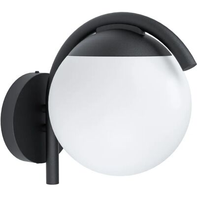 Lampada da Parete Esterno Eglo Prata Vecchia - Moderno Nero IP44 Lampada da Parete Esterno Eglo Prata Vecchia - Moderno Nero IP44