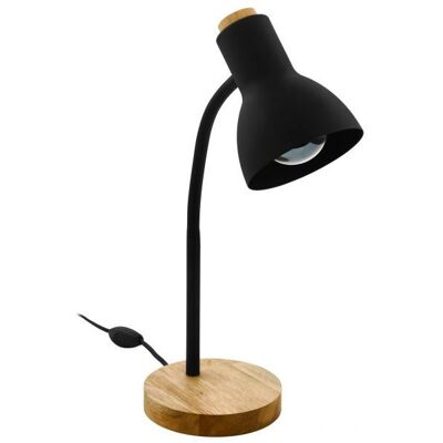 Lampa stołowa EGLO Veradal - Regulowana, Czarna i Brązowa, E27 Lampa stołowa EGLO Veradal - Regulowana, Czarna i Brązowa, E27