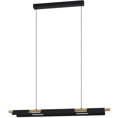 Lámpara colgante EGLO Ermua - Ajustable 110cm Acero Madera Lámpara colgante EGLO Ermua - Ajustable 110cm Acero Madera
