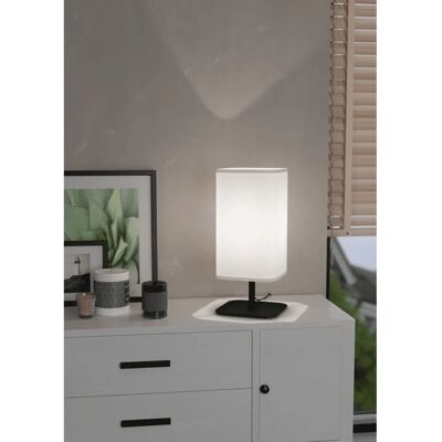Eglo Guerima Tischlampe - E27 Max 40W - Schwarz/Weiß - Tischlampe Eglo Guerima Tischlampe - E27 Max 40W - Schwarz/Weiß - Tischlampe