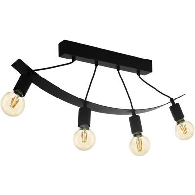 EGLO Labaretu lampa sufitowa - Regulowana, Czarny Metal, E27 - Oświetlenie sufitowe EGLO Labaretu lampa sufitowa - Regulowana, Czarny Metal, E27 - Oświetlenie sufitowe