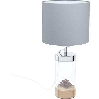 EGLO Lidsing Tischleuchte - E27, 40 W, Chrom, Grau - Tischlampe EGLO Lidsing Tischleuchte - E27, 40 W, Chrom, Grau - Tischlampe