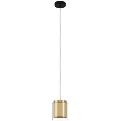 EGLO Lagunitas Hängeleuchte - Stahl und Messing - Schwarz und Gold - E27 EGLO Lagunitas Hängeleuchte - Stahl und Messing - Schwarz und Gold - E27