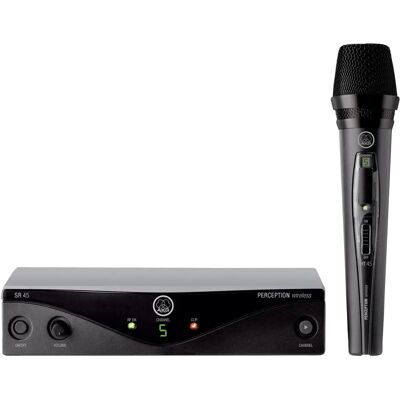 Ensemble Microphone sans fil AKG PW45 - UHF, Jusqu'à 10h Batterie - Publicité Ensemble Microphone sans fil AKG PW45 - UHF, Jusqu'à 10h Batterie - Publicité