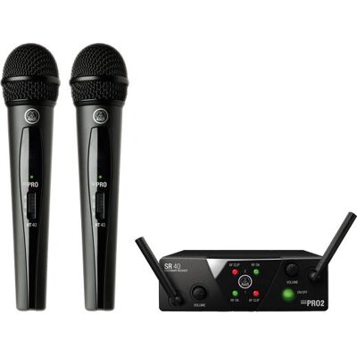 AKG WMS40 Mini Doppelsystem für Gesang - Drahtlosmikrofon AKG WMS40 Mini Doppelsystem für Gesang - Drahtlosmikrofon