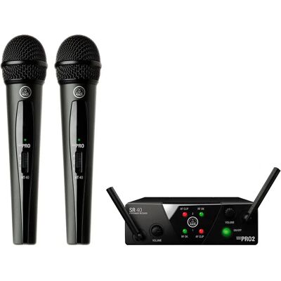 AKG WMS40 Mini2 Vocal Dual - Système micro sans fil AKG WMS40 Mini2 Vocal Dual - Système micro sans fil