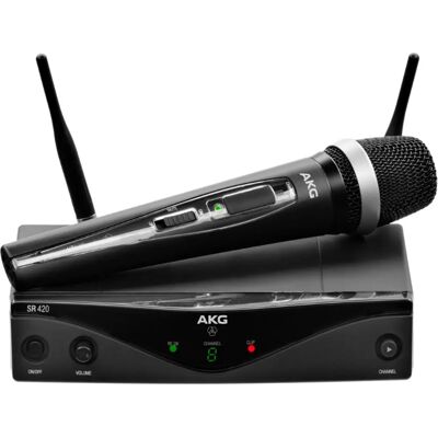 AKG WMS420 Bezdrátový vokální set - Systém mikrofonu pro zpěv a řeč AKG WMS420 Bezdrátový vokální set - Systém mikrofonu pro zpěv a řeč