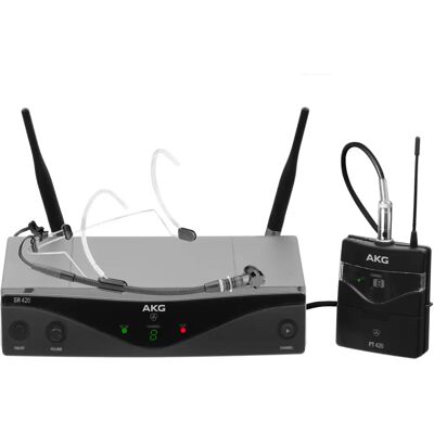 Bezdrátový mikrofonní systém AKG WMS420 UHF - Mikrofon, náhlavní souprava a možností nástroje Bezdrátový mikrofonní systém AKG WMS420 UHF - Mikrofon, náhlavní souprava a možností nástroje