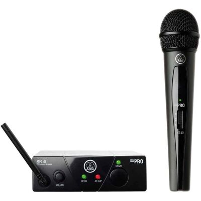 AKG WMS40 MINI Vocal - US25A Sistema microfone sem fio - Vocal AKG WMS40 MINI Vocal - US25A Sistema microfone sem fio - Vocal