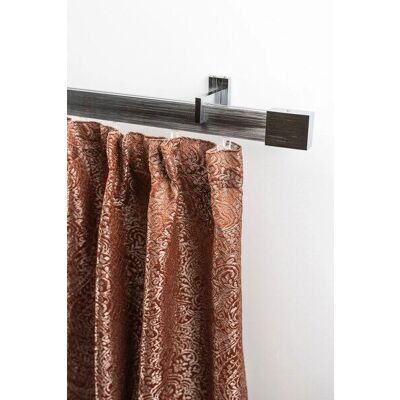 GARESA Inline Gardinenstange - 200cm Edelstahloptik Wandmontage GARESA Inline Gardinenstange - 200cm Edelstahloptik Wandmontage