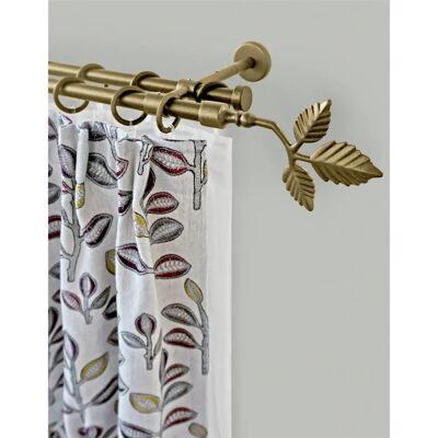 GARESA Rustika Doppel-Gardinenstange - 350cm, 16mm, Gold GARESA Rustika Doppel-Gardinenstange - 350cm, 16mm, Gold