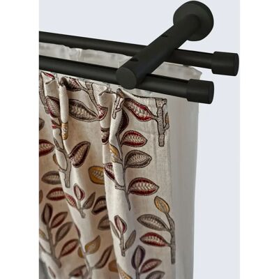 GARESA KEA Gardinenstange - 2-läufig, 210cm, schwarz GARESA KEA Gardinenstange - 2-läufig, 210cm, schwarz