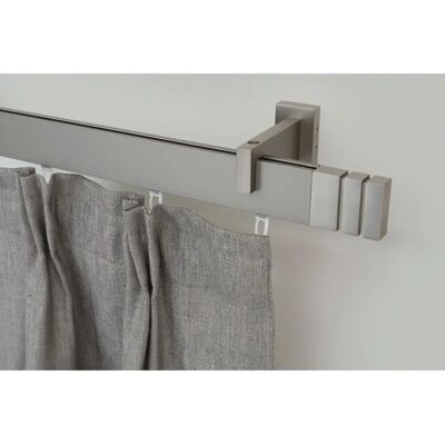 GARESA Flachprofil Gardinenstange 230cm - Silber GARESA Flachprofil Gardinenstange 230cm - Silber