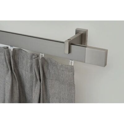 GARESA Flat Gardinenstange 210cm, 1-läufig, Silber GARESA Flat Gardinenstange 210cm, 1-läufig, Silber