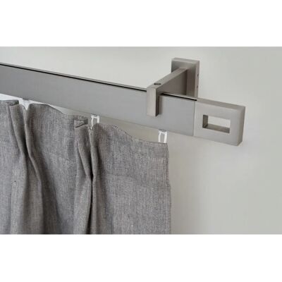GARESA Flachvorhangstange - Aluminium, 420cm, Silber GARESA Flachvorhangstange - Aluminium, 420cm, Silber