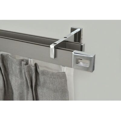 GARESA Flat Gardinenstange 390cm 2-läufig Wandmontage GARESA Flat Gardinenstange 390cm 2-läufig Wandmontage