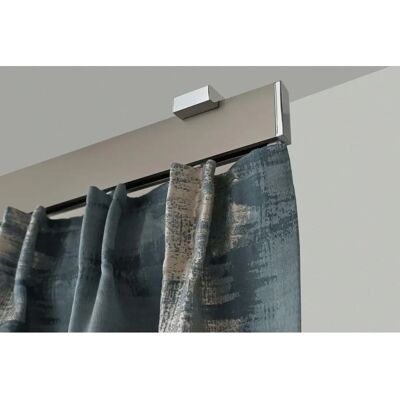 GARESA Flach Gardinenstange 360cm - vernickelt, chrom, modern GARESA Flach Gardinenstange 360cm - vernickelt, chrom, modern