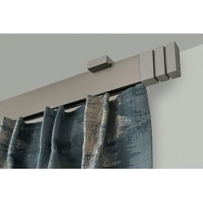 GARESA Flach Gardinenstange - Modern, 250cm, Silber GARESA Flach Gardinenstange - Modern, 250cm, Silber