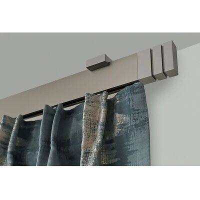 GARESA "FLAT" Gardinenstange 310cm Silber GARESA "FLAT" Gardinenstange 310cm Silber