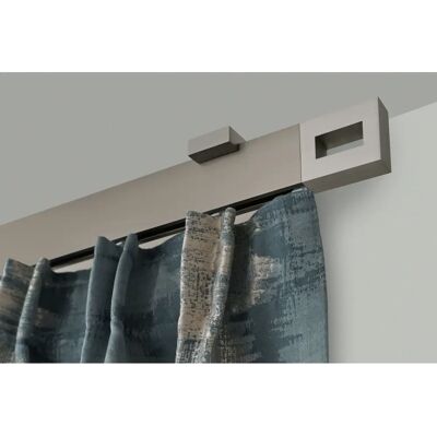 GARESA Flach Gardinenstange - 210cm, Silber, Modern, Aluminium, 1-läufig GARESA Flach Gardinenstange - 210cm, Silber, Modern, Aluminium, 1-läufig