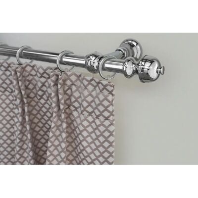 GARESA Andrea Metall Gardinenstange - 330cm, 20mm, Grau GARESA Andrea Metall Gardinenstange - 330cm, 20mm, Grau