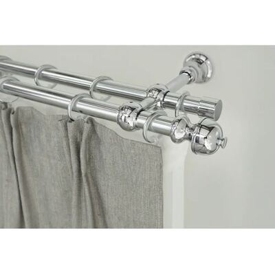 GARESA ANDREA Gardinenstange - Verstellbar, Metall, 320cm, Grau GARESA ANDREA Gardinenstange - Verstellbar, Metall, 320cm, Grau