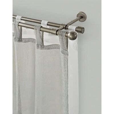 GARESA BOLTI Silber Gardinenstange - 2-läufig, 140cm, Metall GARESA BOLTI Silber Gardinenstange - 2-läufig, 140cm, Metall
