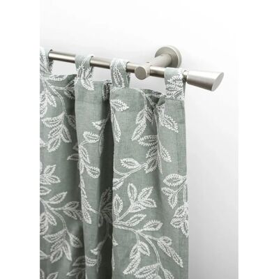 GARESA MOLIS Silber Gardinenstange - 100cm, Ø20mm, Wandmontage GARESA MOLIS Silber Gardinenstange - 100cm, Ø20mm, Wandmontage