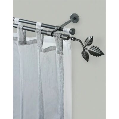GARESA SHEET Gardinenstange - 2-läufig, 260cm - Grau GARESA SHEET Gardinenstange - 2-läufig, 260cm - Grau