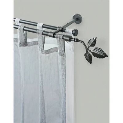 GARESA SHEET Gardinenstange - 350cm, 2-läufig, grau GARESA SHEET Gardinenstange - 350cm, 2-läufig, grau
