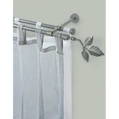 GARESA SHEET Silber Gardinenstange - 350cm, 16mm, Metall, Verlängerbar GARESA SHEET Silber Gardinenstange - 350cm, 16mm, Metall, Verlängerbar