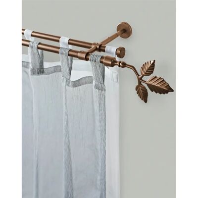 GARESA SHEET Gardinenstange - 360cm, Bronze, 2-läufig, Verstellbar GARESA SHEET Gardinenstange - 360cm, Bronze, 2-läufig, Verstellbar
