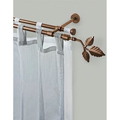 GARESA SHEET Bronze 480cm 2-läufige Gardinenstange - Gardinenstange GARESA SHEET Bronze 480cm 2-läufige Gardinenstange - Gardinenstange