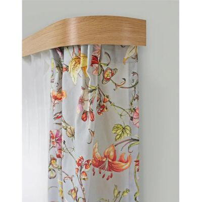 GARESA Kunststoff-Schienen System - 340cm, 2-läufig, Eichefarben - Gardinenstangen GARESA Kunststoff-Schienen System - 340cm, 2-läufig, Eichefarben - Gardinenstangen