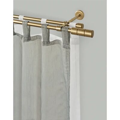 GARESA STAURA Gardinenstange - 360cm, 2-läufig, Gold, Metall & Holz GARESA STAURA Gardinenstange - 360cm, 2-läufig, Gold, Metall & Holz