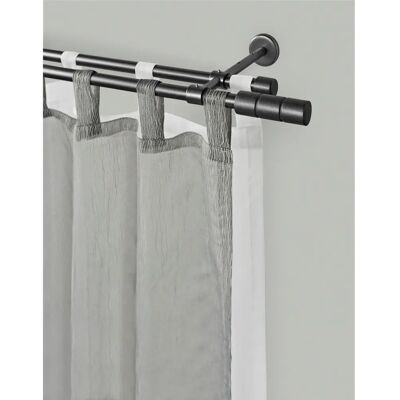 GARESA STAURA Gardinenstange - 220cm, 2-läufig, grau GARESA STAURA Gardinenstange - 220cm, 2-läufig, grau