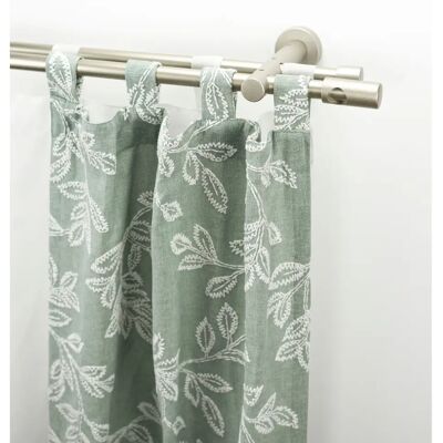 GARESA PANDRI Gardinenstange - Silber - 180cm, 2-läufig, 20mm - Leichte bis Mittelschwere Vorhänge GARESA PANDRI Gardinenstange - Silber - 180cm, 2-läufig, 20mm - Leichte bis Mittelschwere Vorhänge
