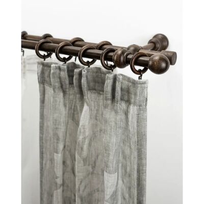 GARESA BAROCK Holz-Gardinenstange - 2 Läufig, 410cm, Nussbaum GARESA BAROCK Holz-Gardinenstange - 2 Läufig, 410cm, Nussbaum