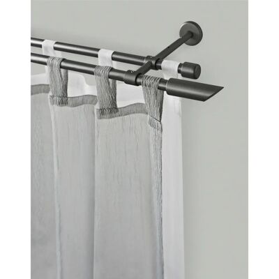 GARESA ZYLI Grau 310cm Doppelleiste - Gardinenart GARESA ZYLI Grau 310cm Doppelleiste - Gardinenart